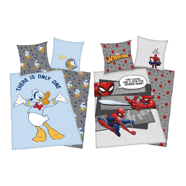 Donald Duck of Spiderman dekbedovertrek
