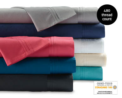 480 Thread Count Bamboo Cotton Fitted Sheet Set – Queen Size