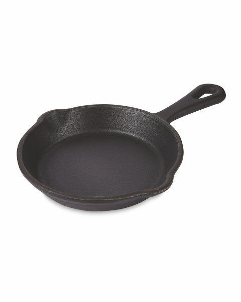 Black Cast Iron Mini Frying Pan