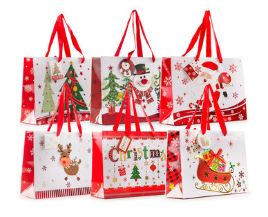 Weihnachtsgeschenk- taschen mit Applikation