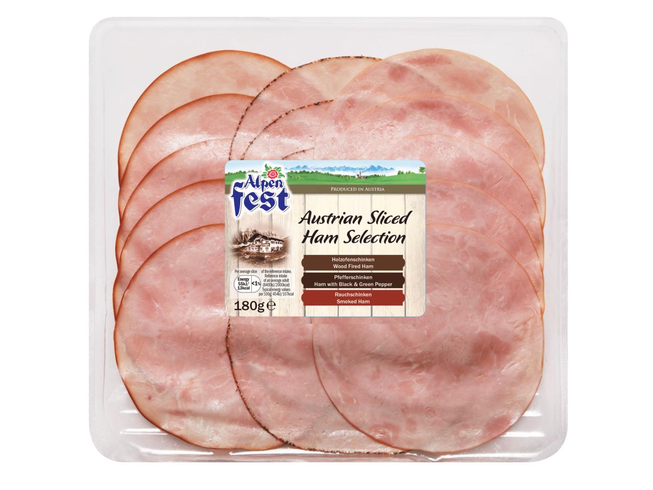 ALPENFEST Austrian Sliced Ham Selection