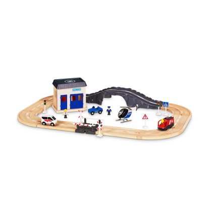 Circuit pour trains ou voitures en bois