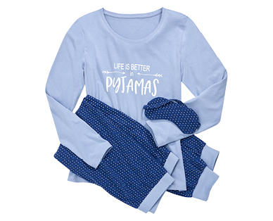 blue motion Pyjama mit Schlafmaske