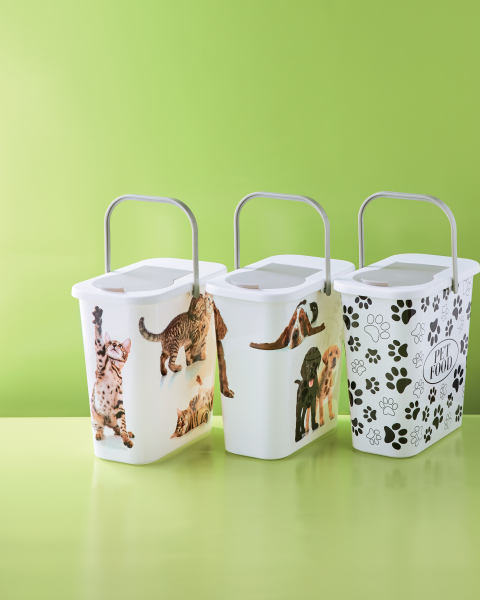 Cat Pet Food Container With Scoop