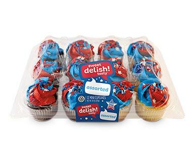 Delish! 
 Patriotic Mini Cupcakes