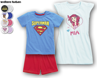 BATMAN™/SUPERMAN™/PAW PATROL™/SUPERGIRL™/MIA AND ME(R) Kinder-Pyjama