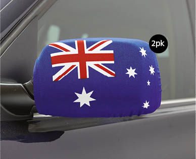 Australia Day Car Mirror Cover 2pk