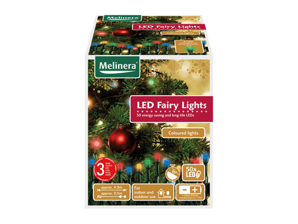 Melinera 50 Battery-Operated LED Fairy Lights