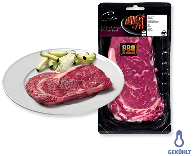 GOURMET/BBQ US Black Angus Rib-Eye-Steak
