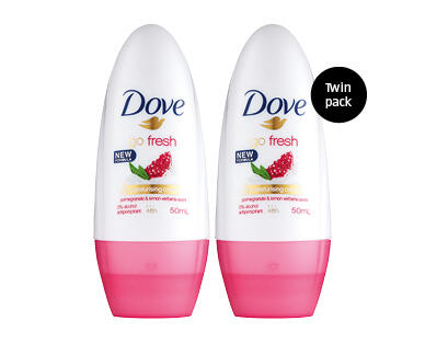 Dove Roll On Deodorant for Women 2 x 50ml