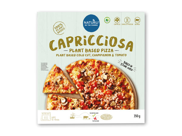 Naturli' veganske pølsehorn eller pizza capricciosa