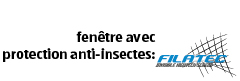 Fenêtre avec protection anti-insectes/Fenêtre avec protection anti-pollen EASY HOME(R)