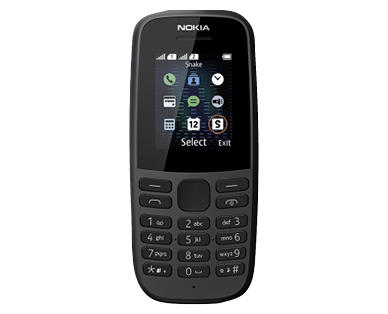Mobiltelefon 4,5 cm (1,77") mit Dual-SIM NOKIA 105 DUAL-SIM 2019