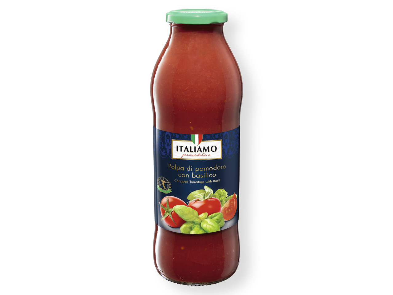 'Italiamo(R)' Tomate triturado / Salsa de tomate con albahaca