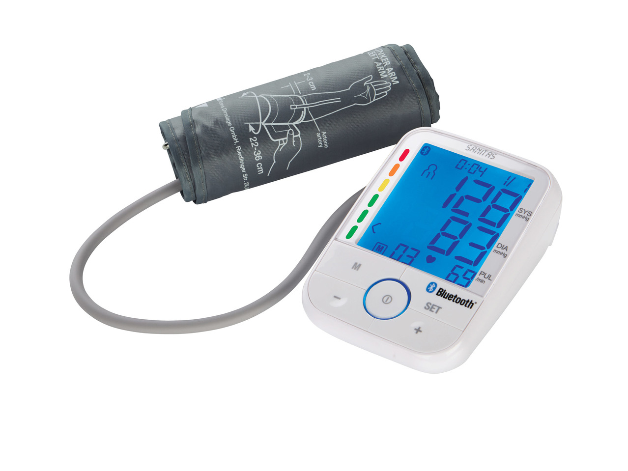 Měřič krevního tlaku s Bluetooth(R)
