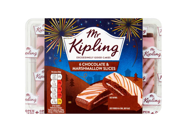 Mr Kipling 6 Chocolate and Marshmallow Slices