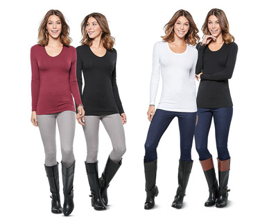 Serra Ladies' 2-Pack Long Sleeve T-Shirts