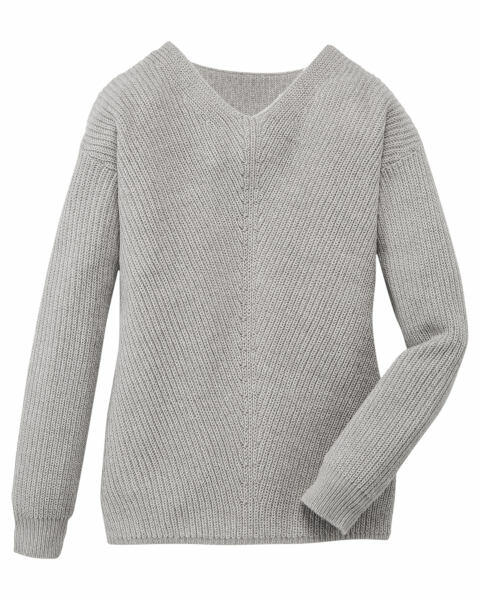 Avenue Ladies' Grey Knitted Jumper