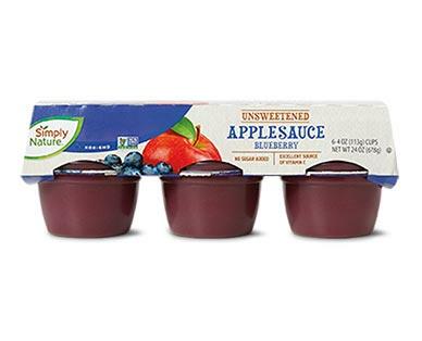 Simply Nature 
 Applesauce Cups Granny Smith or Blueberry