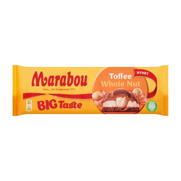MARABOU 	 				Toffee Wholenut eller Oreofyld