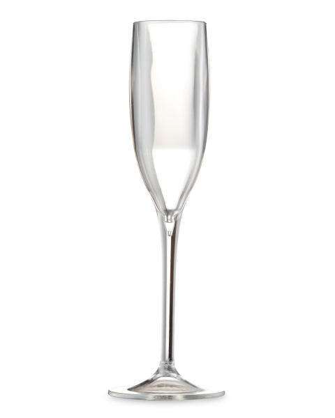 4 Pack Clear Champagne Glasses
