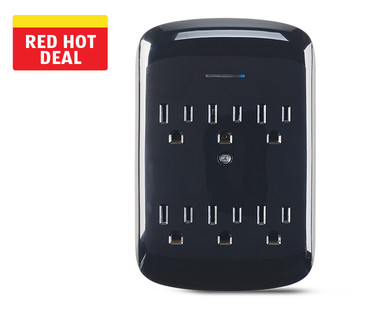 Easy Home 6-Outlet Surge Protector Strip or Wall Tap