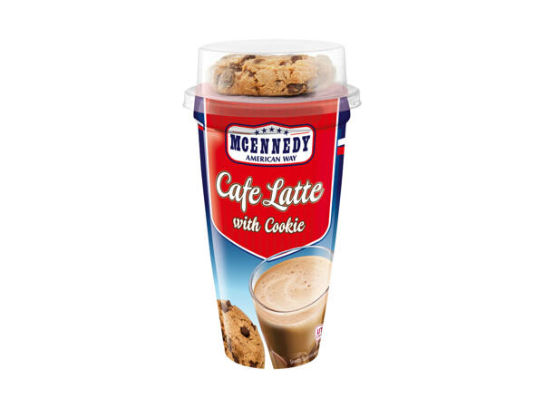 Café latte et cookie