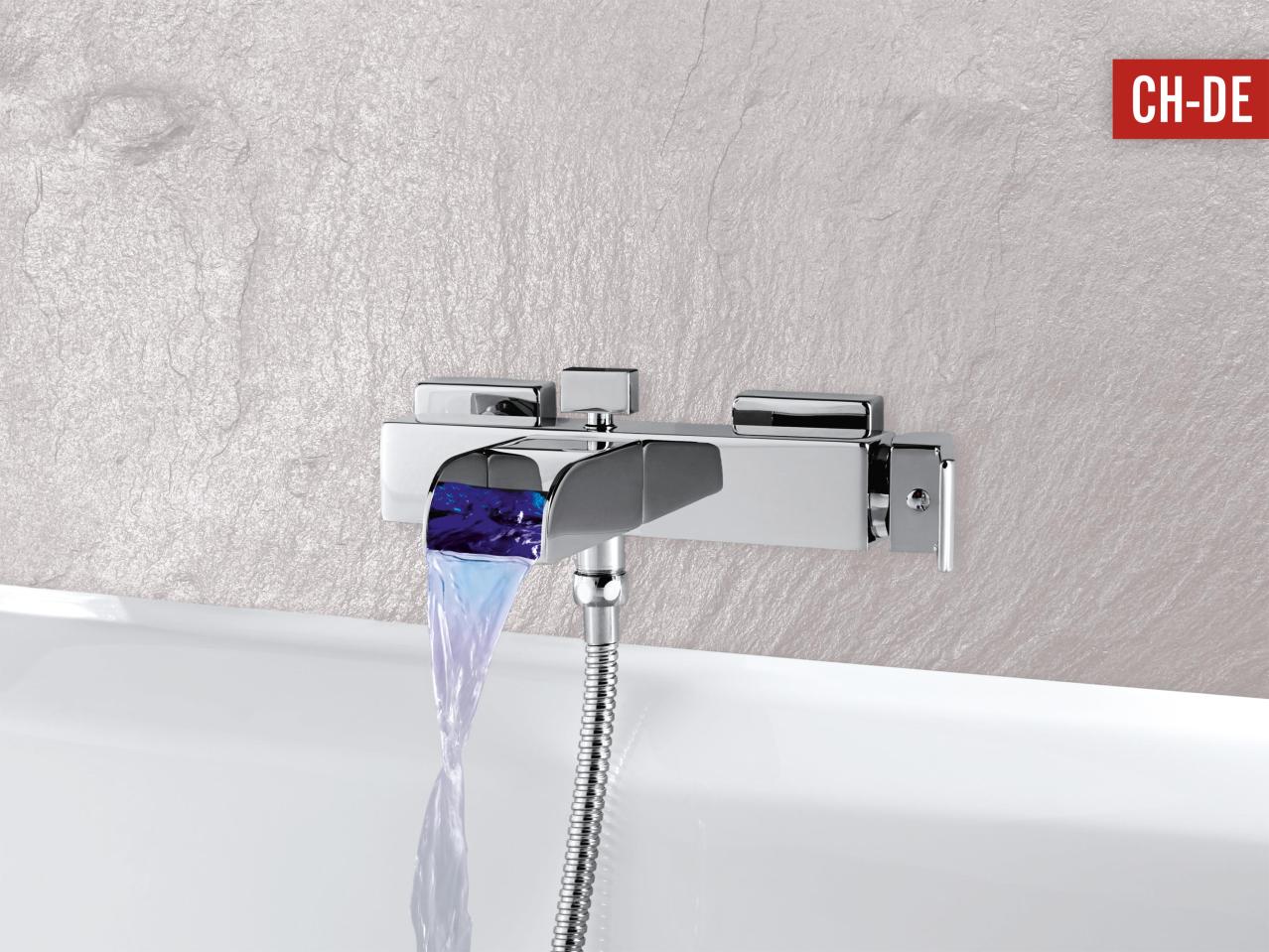 Robinetterie de baignoire à LED/robinetterie de lavabo à LED1