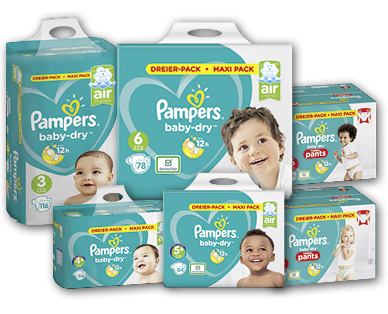 Pannolini/Mutandine Baby Dry, confezione maxi PAMPERS(R)