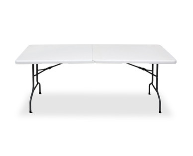 Easy Home 6' Folding Table With Wheels