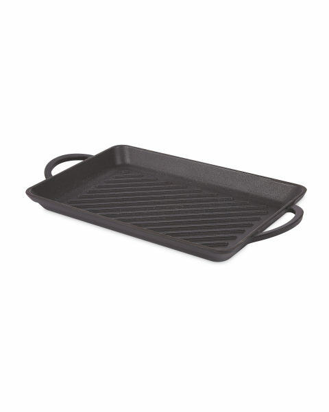 Black Rectangle Griddle Tray