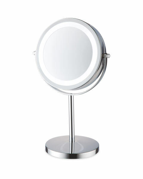 Chrome LED Beauty Mirror