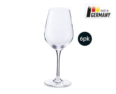 Crystal White Wine Glasses 6pk
