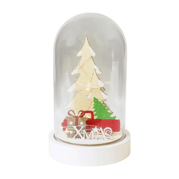Cloche décorative pour Noël à LED