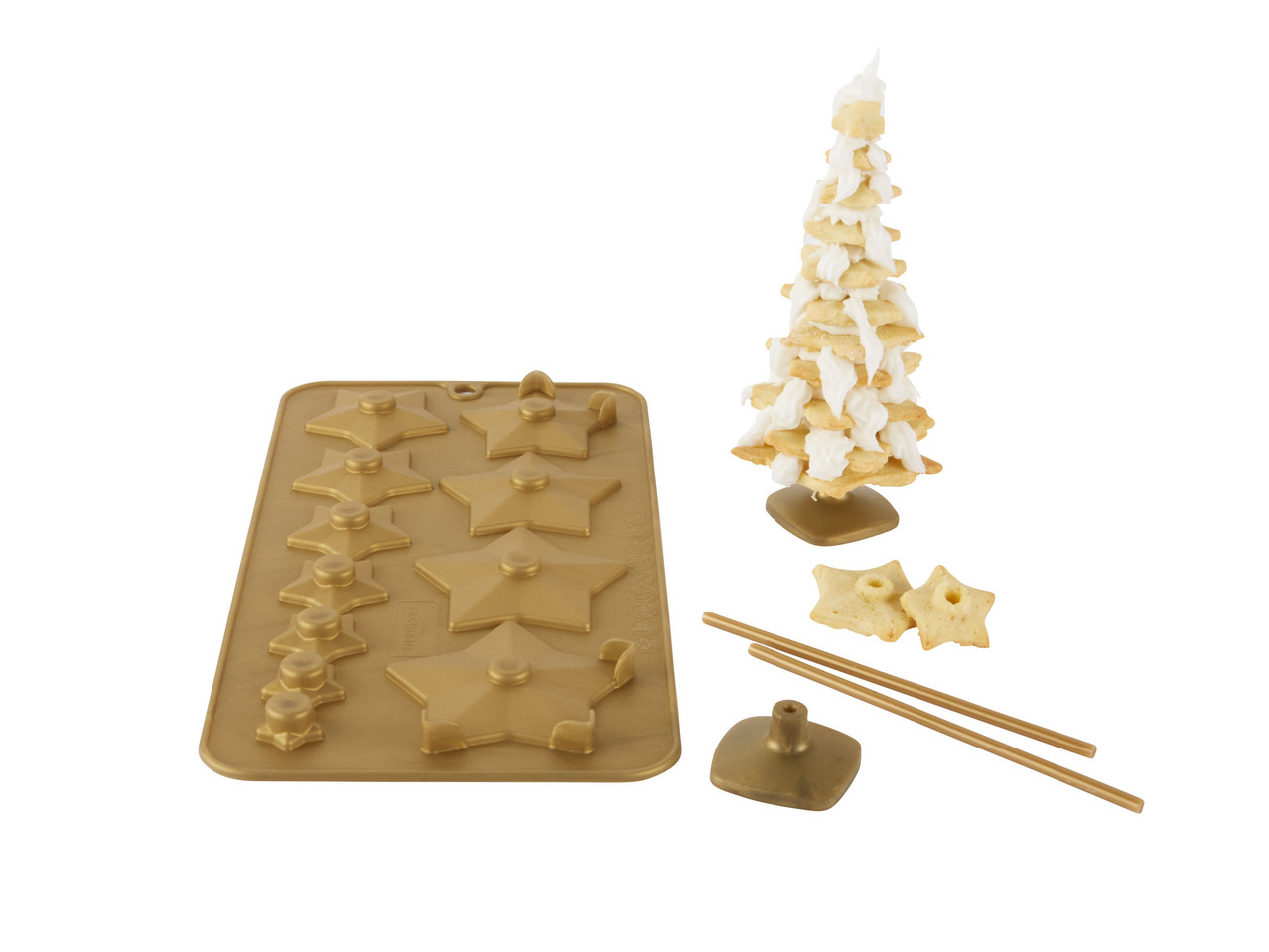 Silicone Moulds and Cookie Cutters, 6 pieces