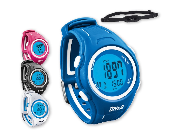 Crivit(R) Heart Rate Monitor Watch with Chest Monitor and Pedometer