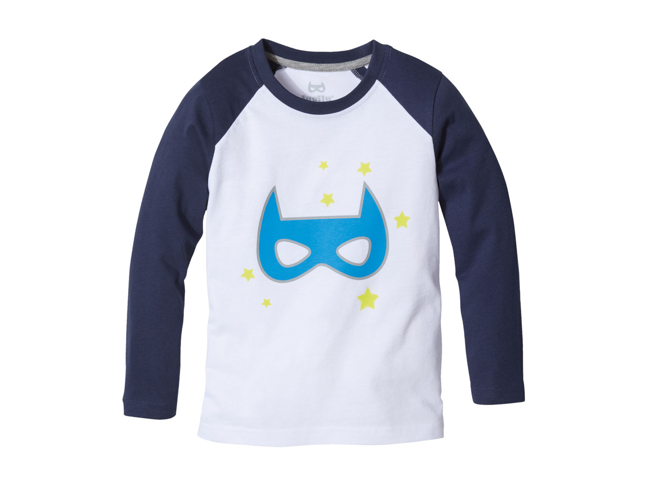 Boys' "Glow in the Dark" Long-Sleeved Tops, 2 pieces