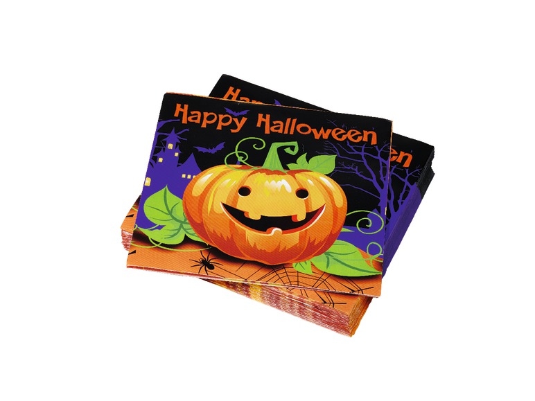 Halloween Paper Napkins/ Paper Plates or Plastic Cups