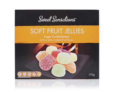 SWEET SENSATIONS SOFT FRUIT JELLIES 170G
