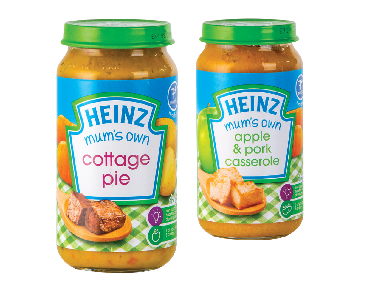 HEINZ Cottage Pie/Apple & Pork Casserole Baby Food
