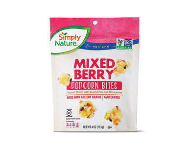 Simply Nature Sweet & Salty Nut or Mixed Berry Popcorn Bites