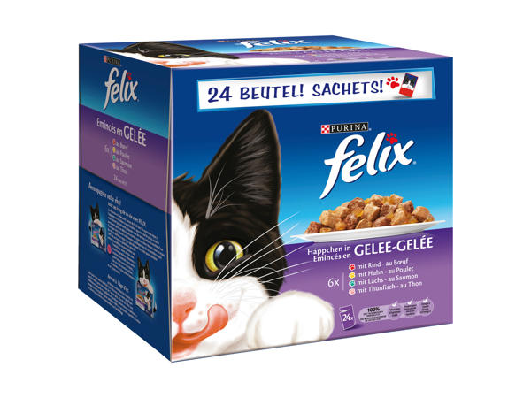 Aliment en gelée pour chats Felix
