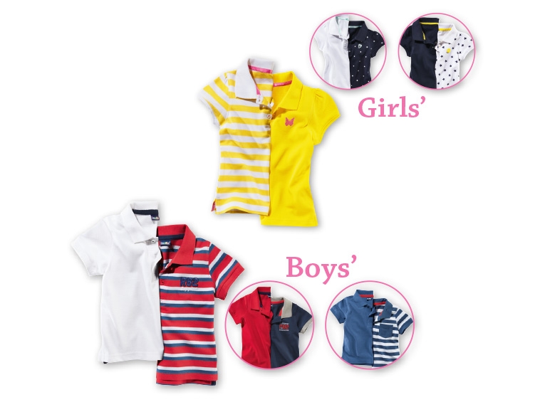 Lupilu(R) Girls' or Boys' Poloshirt Set