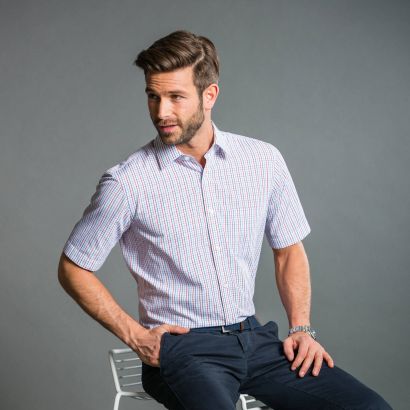 Chemise à manches courtes pour hommes