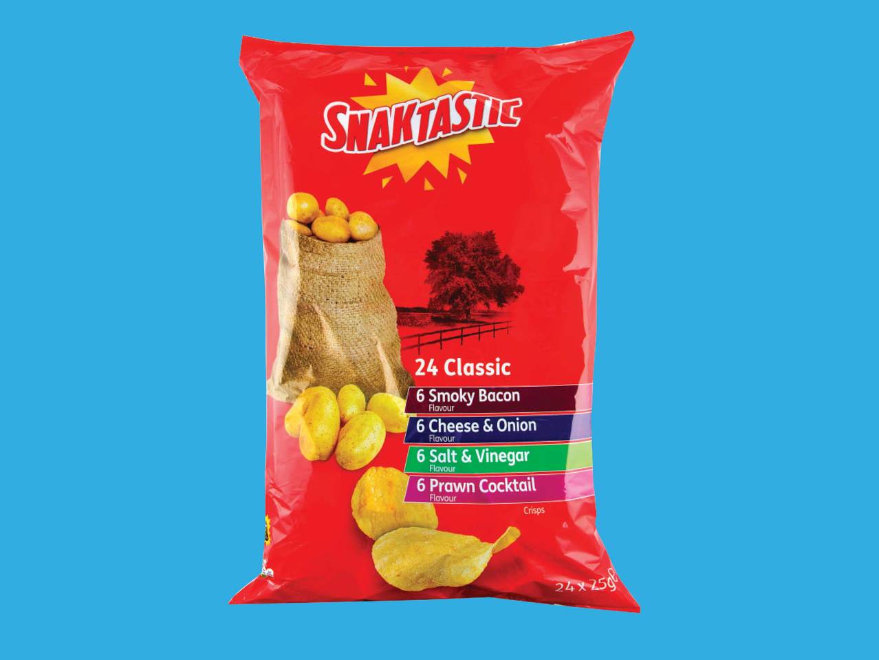 SNAKTASTIC(R) 24 Pack Variety Crisps