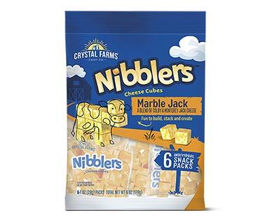 Crystal Farms Marble Jack or Mozzarella Nibblers Cheese Snacks