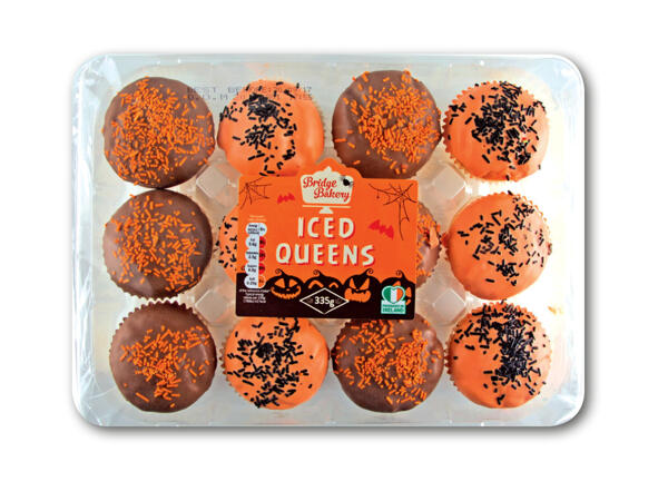 Halloween Iced Queen Cakes