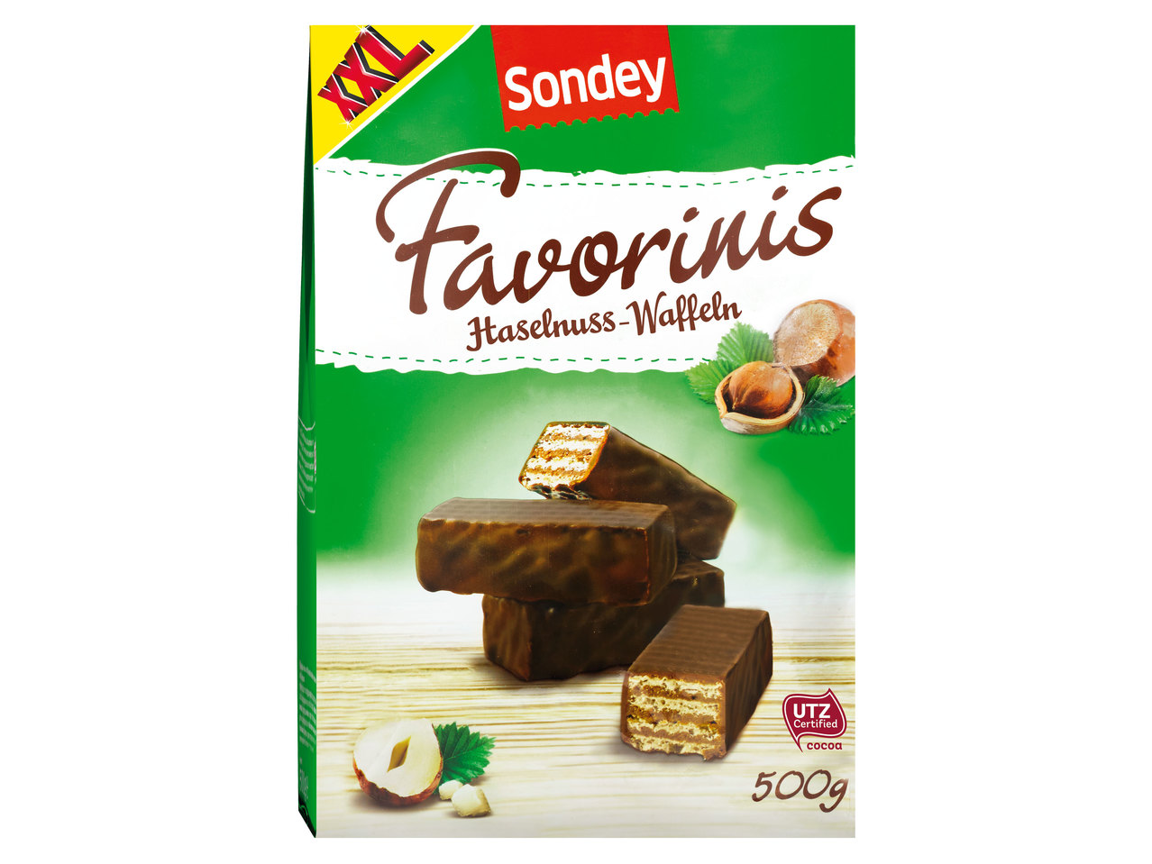 SONDEY Haselnuss Mignon-Schnitten 400 g + 100 g gratis