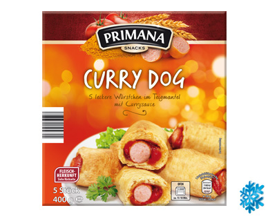 PRIMANA Curry Dog oder Kraut Dog, 5 Stück