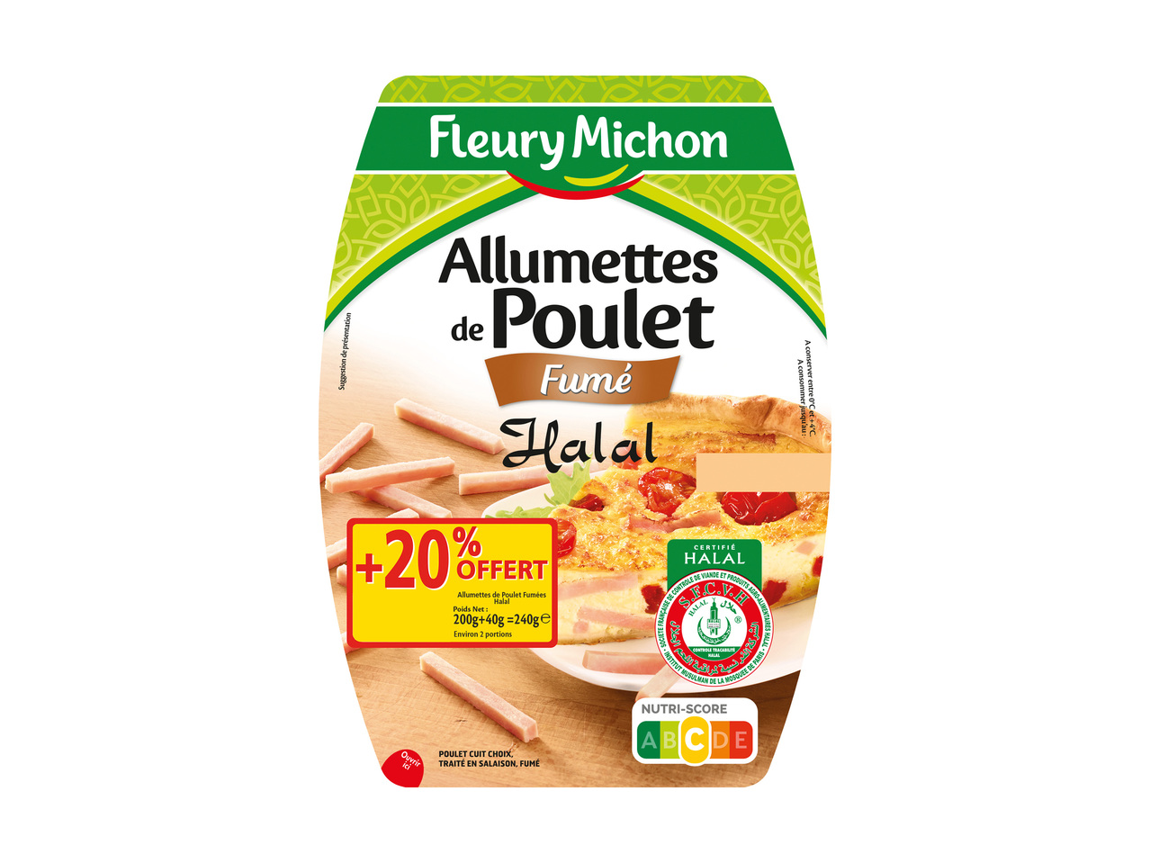 Fleury Michon allumettes de poulet fumé halal1